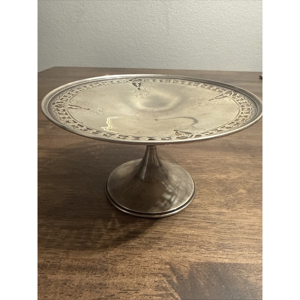 Whiting Manufacturing Co Sterling Silver Pedestal Compote Reticulated 4.3oz